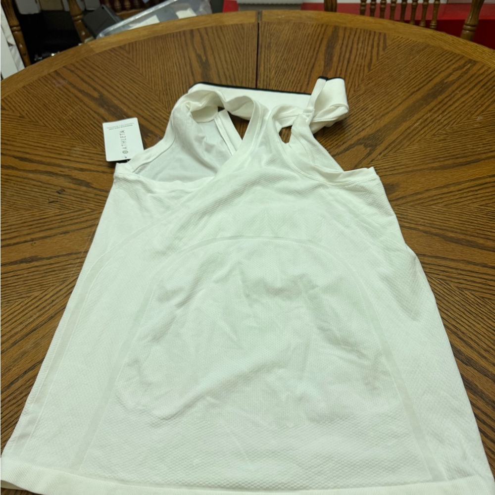 New with Tags Athleta White High-Neck Tank Top - Picture 4 of 7
